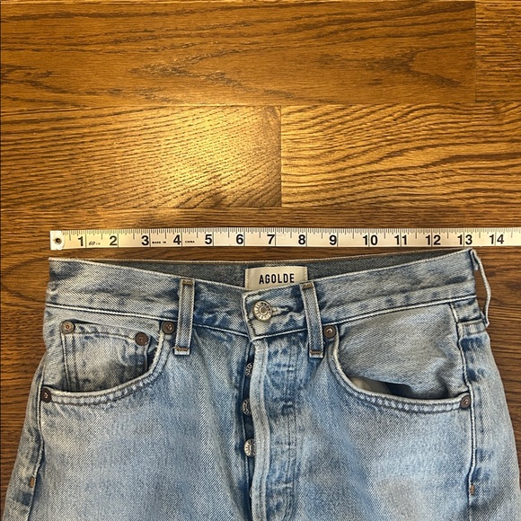 AGOLDE Riley High Rise Straight Riley Jeans size 24 button fly - Picture 7 of 8